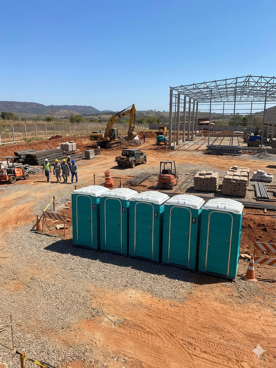Banheiros químicos para construção civil em Goiânia